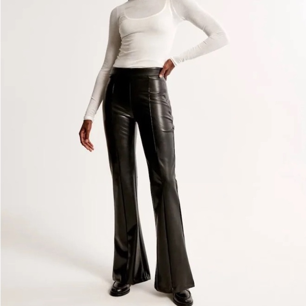 Abercrombie Flare Leather Pants